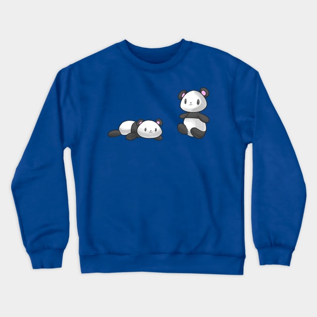 Kawaii Baby Pandas Crewneck Sweatshirt by aishiiart